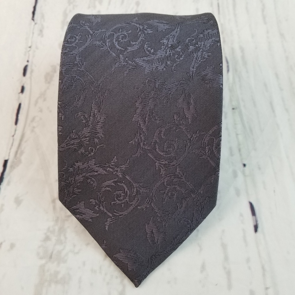 Venetto Collection Neck Tie Gray 100% Polyester